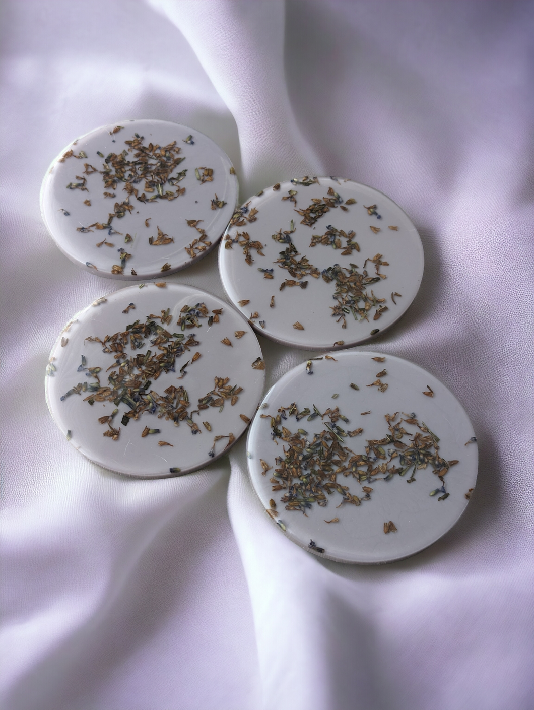 Lavender Resin Coasters Sets